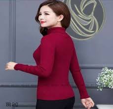 Baju kaos leher tinggi produk yan konveksi bahan dasar katun combed di bodir 2 logo harga per pcs rp 85 000 min pesan 20 pcs anda mau pesan hub hp wa 0823 82 015 865. Jual Baju Kaos Wanita Leher Tinggi Online Terbaru Maret 2021 Blibli