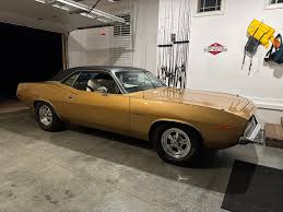 Image result for Honey Gold 1973 Barracuda