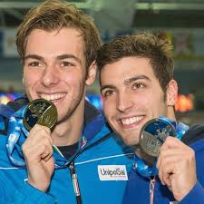 Maybe you would like to learn more about one of these? Gli Italiani Gregorio Paltrinieri Medaglia D Oro E Gabriele Detti Medaglia D Argento Sul Podio Al Termine Della Finale Dei 1500 Metri Stile Libero Podio