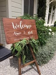 Queenstown Wedding Hire Wooden Easel New Zealand In 2020 Wooden Easel Hanging Jars Wooden