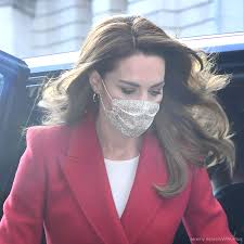 Kate Middleton Brightens Waterloo Station in Red Alexander McQueen Coat for  Hold Still Community Exhibition Launch