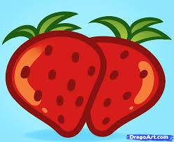 How To Draw Strawberries For Kids Step By Step Food Pop Culture Free Online Drawing Tutorial Added By Dawn Mar Strawberry Drawing Drawings Strawberry Art