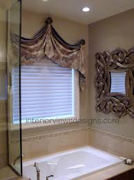 Creating Luxury Over The Bath Tub Area Restroom Decor Bathroom Window Treatments Bathroom Windows