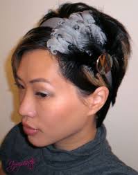 Short Hair With Headbands Feather Headbands Short Hair Styles Design Hair Ide Headband Hairstyles Headbands For Short Hair Short Hair Accessories