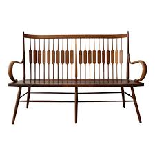 Mid Century Walnut Spindle Back Bench By Kipp Stewart For Drexel Declaration Modern Walnut Dining Chair Fabric Dining Room Chairs Dining Chairs Modern Design