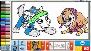 Click the illustrations you like and you'll be taken to the download and/or print page. Paw Patrol Coloring Book Skye And Everest Coloring Pages Youtube