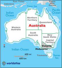 In 1913, the seat of national government was moved to the newly created city of canberra, which continues to serve as the capital of australia. Victoria Map Geography Of Victoria Map Of Victoria Worldatlas Com