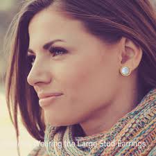 Opal Stud Earrings in 14K Gold Filled, Lab Created Opal Jewelry, October  Birthstone 14th Anniversary Gifts