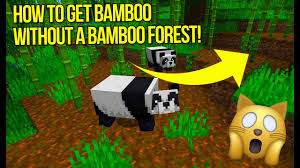 How to craft wild in minecraft: Minecraft How To Get Bamboo Without A Bamboo Forest Tutorial Ps4 Xbox One Bedrock Edition Youtube