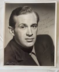 A SIGNED PHOTO LAWRENCE BROOKS BARITONE SINGER & ACTOR AUTOGRAPH USA 1950s 