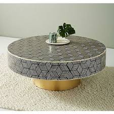 100cm w x 60cm d x 45cm h material : Modern Bone Inlay Coffee Table Maharaja Handicraft Id 20869484830