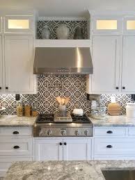 Black And White Cement Tile Farmhouse Kitchen With Black And White Cement Jordan From Farmhouse Kitchen Backsplash Kitchen Backsplash Designs Kitchen Remodel