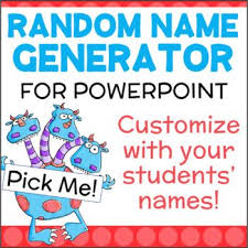 Random Name Picker For Powerpoint Monster Theme Third Grade Classroom Management Third Grade Activities Tech School
