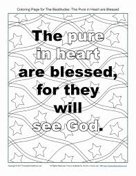 Sunday School Coloring Sheets New Pure In Heart Beatitudes Coloring Page On Sunday School In 2020 Sunday School Coloring Sheets Heart Coloring Pages Beatitudes