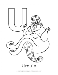 Plus, it's an easy way to celebrate each season or special holidays. Free Printable Disney Alphabet Coloring Pages Tulamama