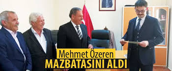 Maybe you would like to learn more about one of these? Gundogmus Belediye Baskani Mehmet Ozeren Mazbatasini Aldi