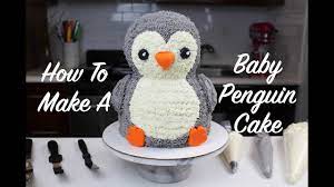 He's super easy to make and you can impress your friends/family with a super cute 3d cake! How To Make A Baby Penguin Cake Chelsweets Youtube
