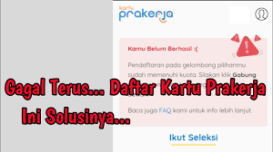 Saat in kartu prakerja sudah memasuki gelombang 7 dan mungkin akan segera ditutup dan dibuka kembali untuk. Daftar Kartu Prakerja Gagal Terus Format Surat Pernyataan Gagal Prakerja Kartu Prakerja Youtube