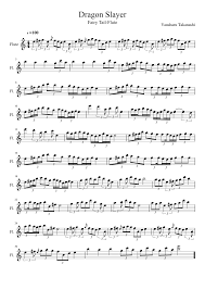 Dragon Slayer Fairy Tail Ost Sheet Music For Flute Download Free In Pdf Or Midi Musescore Com Anime Sheet Music Flute Sheet Music Sheet Music