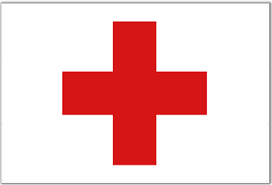 Black And White Flag With Red Cross In Middle Volunteer Projects For Teenagers American Red Cross Red Cross Cross Flag