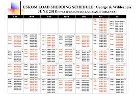 Eskom load shedding schedule are a theme that is being searched for and liked by netizens today. Eskom Load Shedding Schedule June 2018 The Gremlin George News