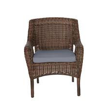 By crestlive products (2) $ 291 81 /carton. Hampton Bay Cambridge Brown Wicker Outdoor Patio Dining Chair With Cushionguard Steel Blue Cushions 2 Pack Yahoo Shopping