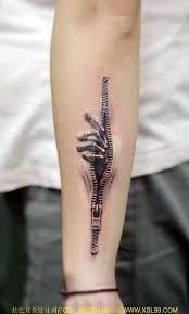 Demon Zipper Creepy Tattoos 3d Tattoos Arm Tattoos For Guys