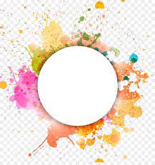 Watercolor Painting Illustration Decorative Circle Desain Banner Seni Abstrak Seni