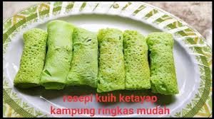 Anda juga boleh cuba resepinya di rumah, agak mudah! Resepi Kuih Ketayap Kampung Mudah Dan Ringkas Youtube