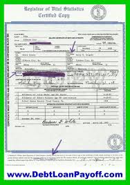 Birth Certificate Bond Prepaid Accounts Birth Certificate Fake Birth Certificate Certificate