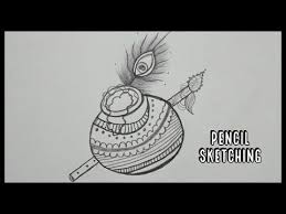 Use these trendy janmashtami decoration ideas to spruce the look of kanha and decorate krishna differently on this gokulashtami 2020. Drawing For Krishna Janmashtami Krishna Matki Drawing Pencil Drawing Youtube Pencil Drawings Krishna Art Drawings