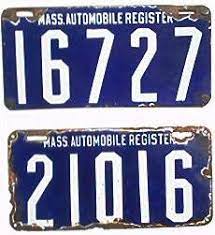 Massachusetts License Plates