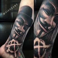 V For Vendetta Tattoo By Siege Of Revival Art Collective Phoenix Az Ideias De Tatuagens Tatuagens Impressionantes Tatuagem