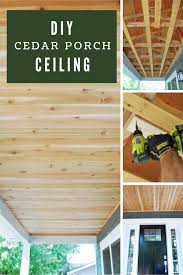 I'll be using 1x4 clear cedar t&g on my third story ceiling (bottoms of the 2x12 jack rafters), but i'm in a quandry on the best finish to use. How To Build A Cedar Porch Ceiling The Sweetest Digs