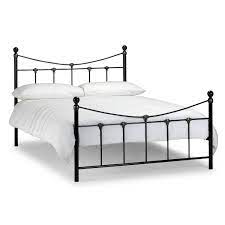 Quality metal bed frames from feather & black. Julian Bowen Rebecca Black Metal Double Bed Frame Furniture123