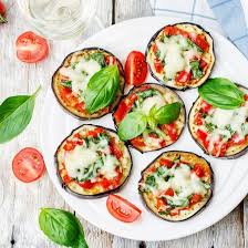 Medaillons D Aubergines A La Mozzarella Recette Pizza Saine Recette Aubergine Bouche De Pizza Aux Courgettes