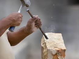 Stone Mason Shaping Block Of Stone A Stone Mason Shaping A Block Of Stone With Affiliate Shaping Mason Stone Chisel Stone Ad Mason Stone Blocks