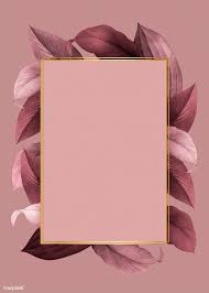 Goldener Rahmen Auf Einem Rosa Belaubten Hintergrund Illustration Kostenloses Bild Von Bilder Hintergrund Niedliche Hintergrundbilder
