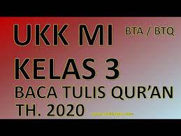 Unknown september 25 2018 at 149 am. Soal Ulangan Pat Btq Kelas 3 Dan Jawaban Pembahasan Pilihan Ganda Youtube