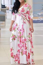 Casual Floral Printed Floor Length Dress Pleated Maxi Dress Floral Dresses Long Womens Floral Dress