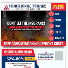 A public insurance adjuster is a professional person who works with consumers to negotiate their insurance claims. Independent Public Insurance Adjuster Need To Drive Traffic Postcard Flyer Or Print Contest 99designs