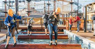 Test Your Lumberjack Skills 5 Must Do Activities At Paula Deen S Lumberjack Feud Show Adventure Park Pigeonforge Com