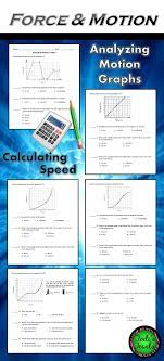 Analyzing Motion Graphs Calculating Speed 1 Physical Science Motion Graphs Physical Science Middle School