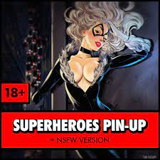 SUPERHEROES Pin-Up by Andrew Tarusov