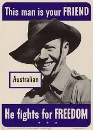 This Man Is Your Friend He Fights For Freedom This Man Is Your Friend Australian He Fights For Freedom Poster Produced As A Part Of A Campaign I Wwii Posters Wwii Propaganda Posters Propaganda Posters
