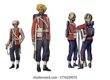 Digital Illustrationpainting Historic Indian Army Uniform Stock Illustration 1776229073 | Shutterstock