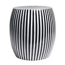 B W Striped Side Table Side Table House Beautiful Kitchens House Beautiful Magazine Kitchen