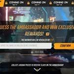 Jigsaw free fire all codes,free fire new event,operation chrono,guess the ambassador event,how to complete new event,how to complete new event in free. Garena Free Fire Guess The Ambassador Event All You Need To Know Firstsportz