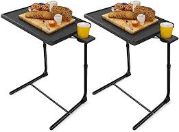 Loryergo Tv Tray Table Adjustable Tv Dinner Tray Tables With 6 Height Amp 3 Tilt Angle Folding Tv Trays With In 2020 Tv Dinner Trays Dinner Tray Folding Tv Trays
