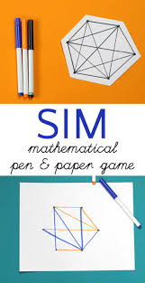 Sim Pencil Game A Mathematical Game On The Go Mathematics Games Paper Games For Kids Pen And Paper Games